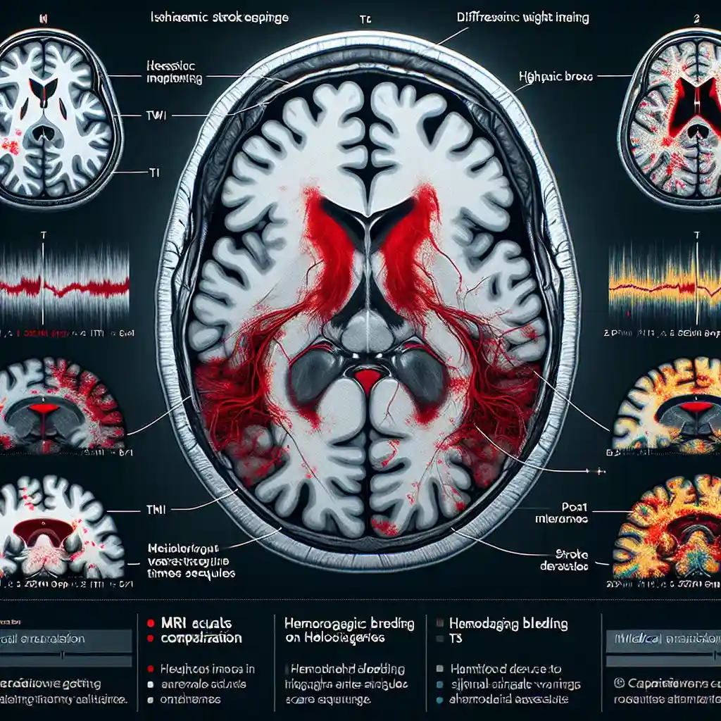 Очаги ишемии, кровоизлияние, постинсультные изменения